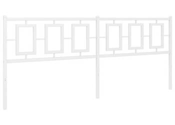 Metalowe wezgłowie białe 193 cm WM-374327