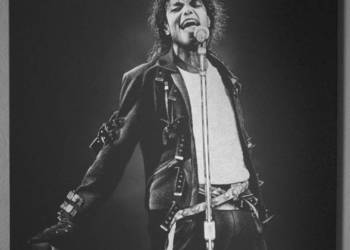 Michael Jackson Obraz ręcznie grawerowany w blasze