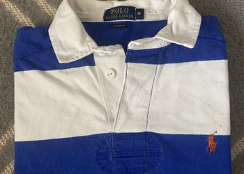 Męska Koszulka polo RALPH LAUREN - M- długi rękaw - OKAZJA
