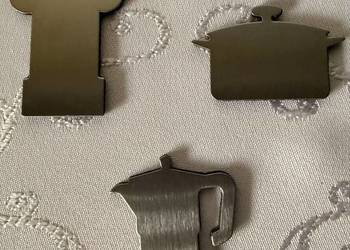 Metalowe Magnesy Kuchenne na Lodówkę Zestaw 3 szt Czapka Kucharska Czajnik