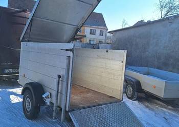 Przyczepa jednoosiowa mocna kontener box alu dmc 850kg