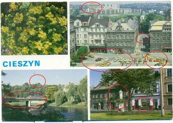 Cieszyn Rynek Dom Narodowy Most przyjaźni Sklep "Bagietka"