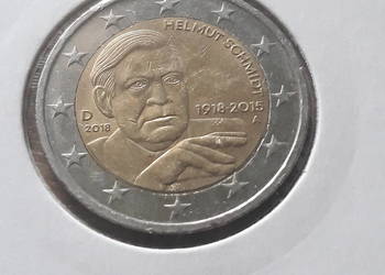 2 Euro Helmut Schmidt-Niemcy-2018 r. men. A,F i G.