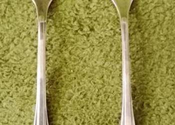 2 posrebrzane widelce do wędlin firmy HEFRA wzór wschodni.