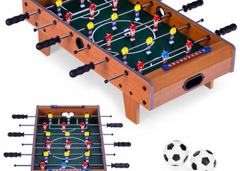 Stół do piłkarzyków mini 69x35,5 cm drewniany piłkarzyki ECOTOYS