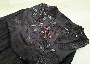 Czekoladowa suknia balowa Only rozmiar XL