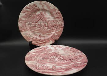 Dwa talerze z kolekcji Luneville English Style