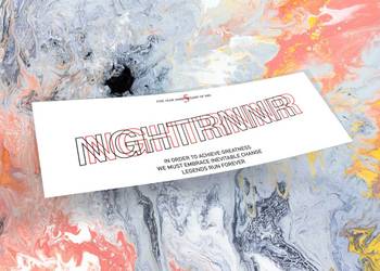 Naklejka K13 + NIGHTRUNNER 12 x 4 cm drift slap #2