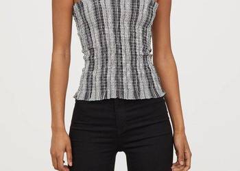 top wzór H&M xxs 32 wiązany guma
