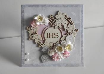 Kartka w pudełku ręcznie robiona na Pamiątkę Pierwszej komunii Świętej 4
