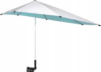 G4Free Parasol plażowy XL z klipsem, UPF 50+, biały 117×111 cm