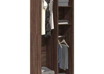 Szafa brązowy dąb 80x50x200 cm materiał drewnopochodny WM-3307762