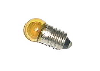 żarówka kulista 3,5V 0,7W 200mA E10 żółta
