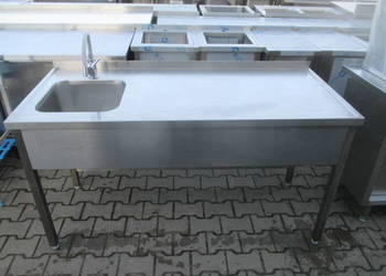 Zlew Gastronomiczny 1 Komorowy Z Blatem 160/70/85 Zlew Gastronomiczny 1 Komorowy Z Blatem 160/70/85