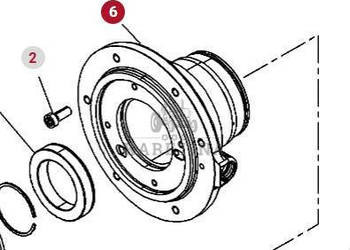 Massey Ferguson 7718S 7718 S 1804A DYNA 6 Obudowa Łożyska Skrzyni Biegów C… Jastrzębniki