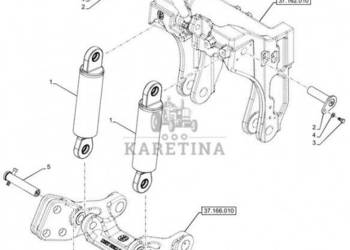 New Holland T6090 T6070 Sworzeń zaczepu 35mm od x 149mm l 84472979