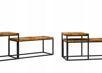 Ława Dębowa Loftowa 2w1