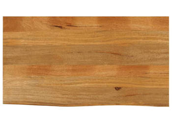 Blat stołu z naturalną krawędzią 100x60x25 cm drewno mango WM-370550