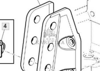 John Deere 6430 Premium Uchwyt Łącznika Centralnego 32mm L78802