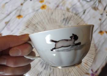 PRL filiżanka porcelana Wałbrzych Cyrk