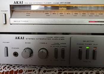 Zestaw Wzmacniacz Akai AM - U01 -- Tuner AT --K02 wysylka gratis w cenie og