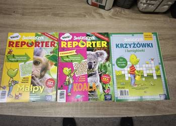 Zestaw gazetek gazet czasopism dla dzieci Świerszczyk Reporter Labirynty Kr