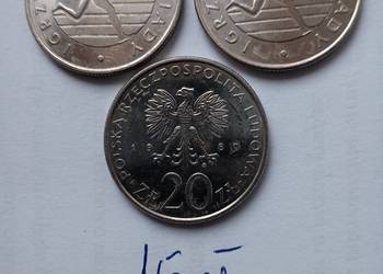 Moneta 20 zł XXII.Igrzyska olimpijskie z 1980 Moneta 20 zł XXII.Igrzyska olimpijskie z 1980