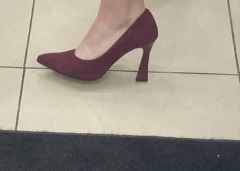 Skórzane buty na kieliszku