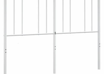 Metalowe wezgłowie białe 160 cm WM-352564
