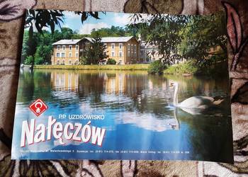 Nałęczów stare plakaty-naklejki 2 szt.