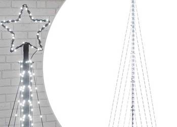 vidaXL Choinka LED 495 LED Zimna biel 300,5 cm(SKU:4016437)