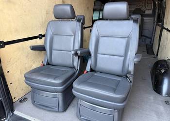 Fotele VW Multivan T5 T6 Skóra podłokietniki isofix Stan Idealny!
