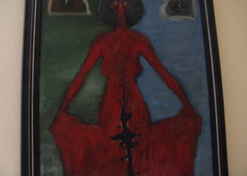 Obraz olejny p.t. " Rozdarta " p. Jerzego Świątkowskiego.