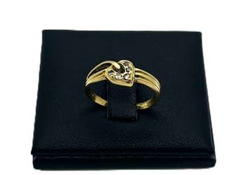 Złoty Pierścionek Sercer 585 1,74g R12