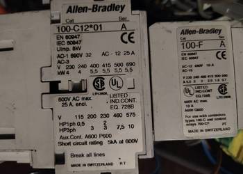 Allen-Bradley 100-C12 * 01, 100-F 24v stycznik