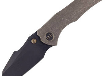 Nóż składany WE Knife High-Fin Bronze Titanium, Black Stonewashed CPM 20CV…