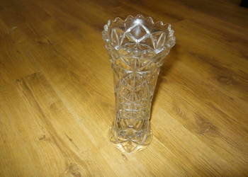 Kryształ PRL wazon śr. 10cm. wys. 25cm.