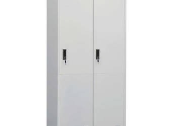 Szafa jasnoszara 80x50x180 cm stalowa WM-335967