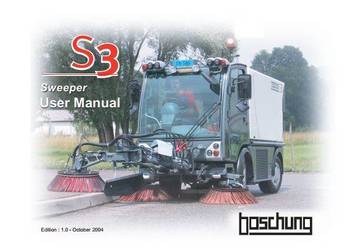 Boschung S3 zamiatarka instrukcja obsługi DTR PL