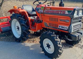 Ciągnik traktor ogrodniczy Hinomoto z glebogryzarką  Kubota Yanmar  iseki
