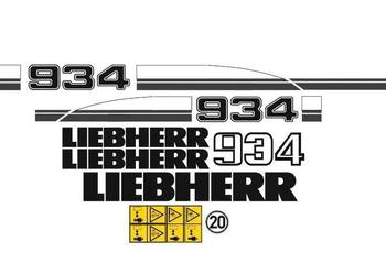 Naklejki oklejenie naklejka - LIEBHERR 934 Zamiennik