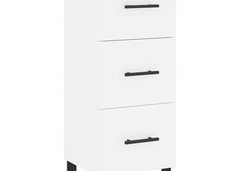 Szafka biała 345x34x90 cm materiał drewnopochodny WM-828628