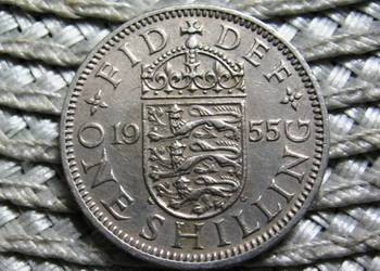 Wielka Brytania 1 Szyling 1955r - Angielski