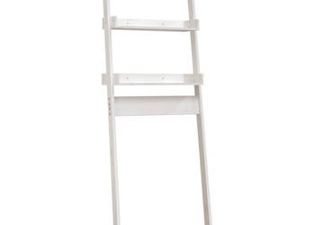 Półka łazienkowa biała 635x32x179 cm lite drewno sosnowe WM-824654