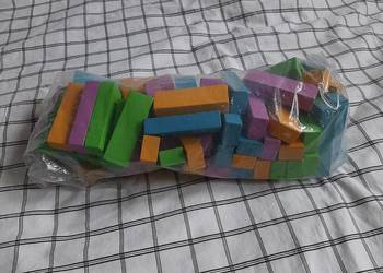 Klocki drewniane domino