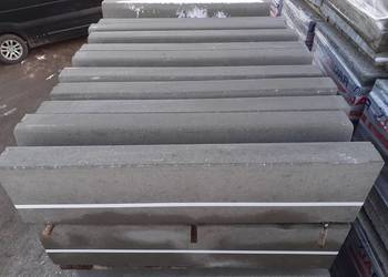 Krawężnik Betonowy Obrzeże Kostka Brukowa 12x25x100 cm Szary Jadar