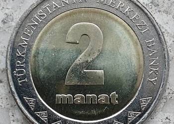 TURKMENISTAN-2 MANAT-2010 r-ŁADNA