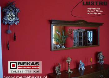 Stylowe Lustro Dębowe Dąb rustikalny 175`   Bekas