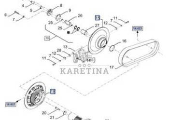 New Holland CR9080 Wariator Wirnika Rotora CZĘŚCI 86584186 86584186