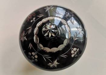 Bomboniera kryształowa vintage PRL